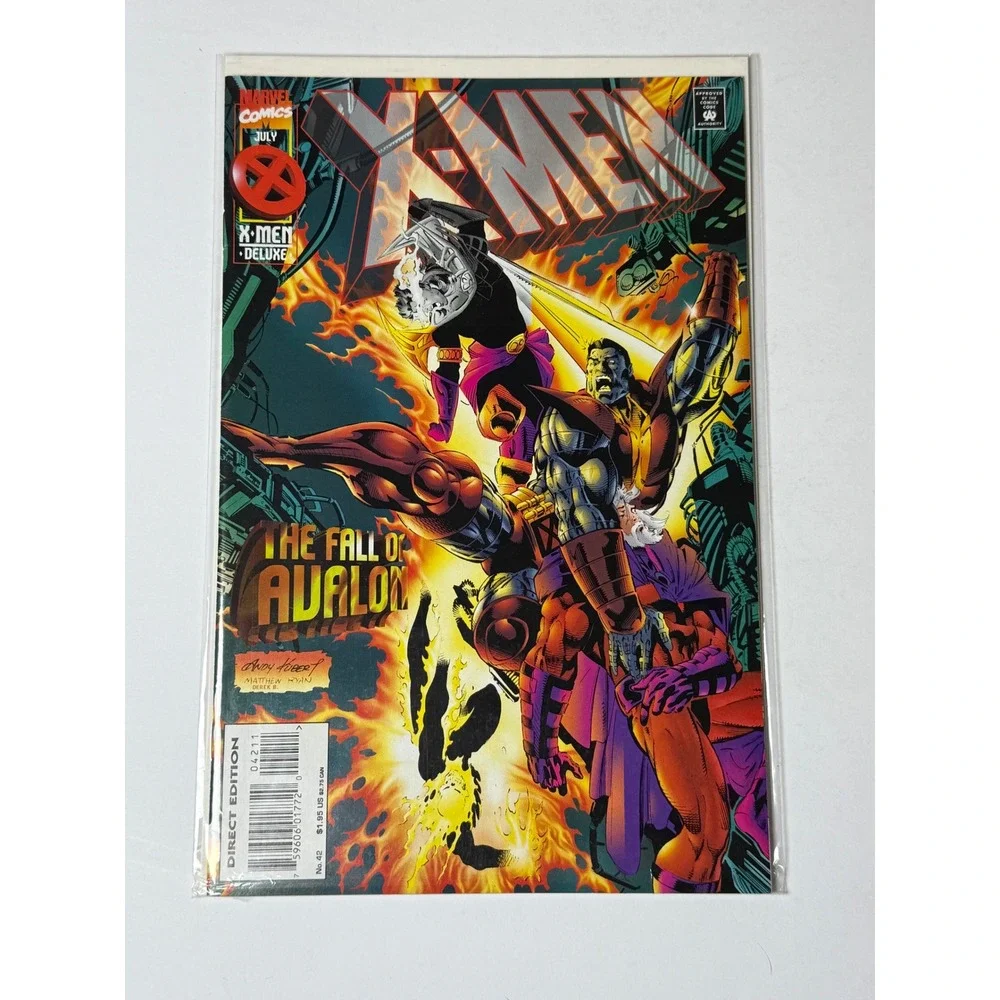 Marvel Comics‎ X-Men Deluxe #42 July 1995 The Fall of Avalon Andy Kubert Cover